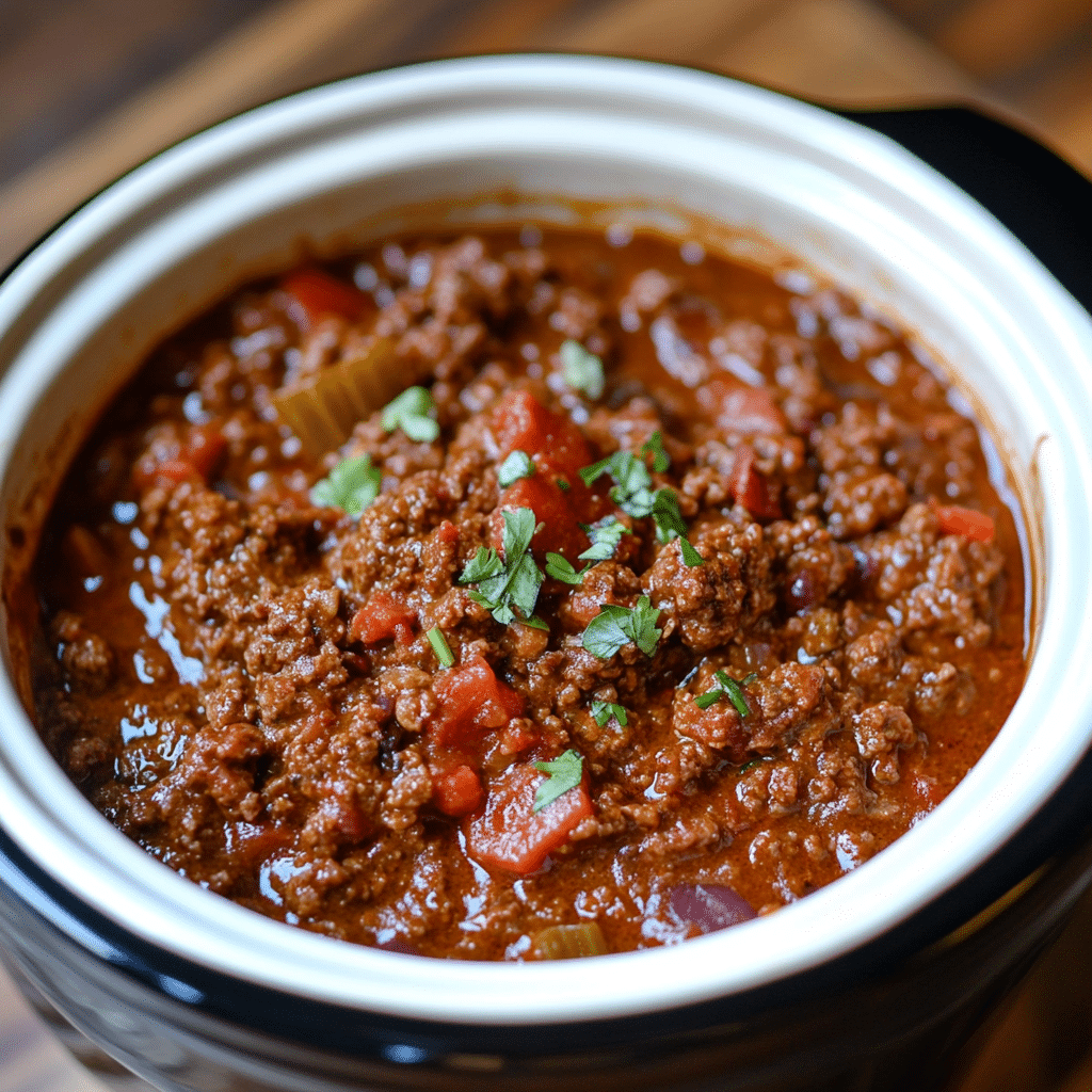 Easy Crock Pot Sloppy Joes