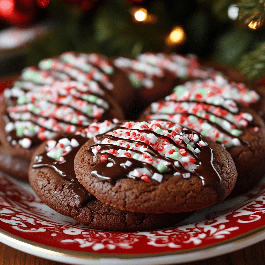 Melted Peppermint Patty Cookies