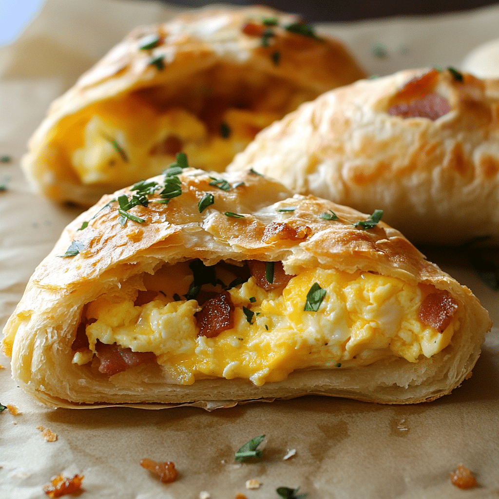 Bacon and Egg Breakfast Pockets