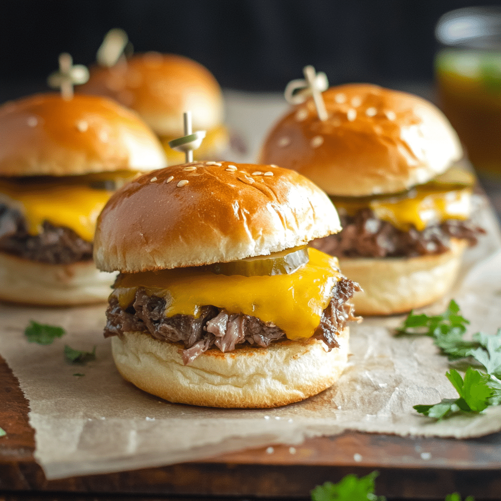 Roast Beef & Cheddar Sliders