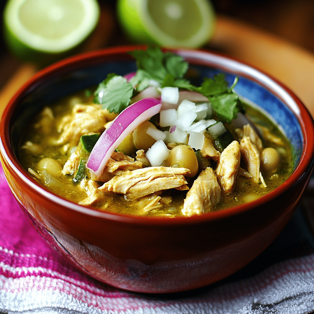 Crockpot Mexican Chicken Pozole Verde