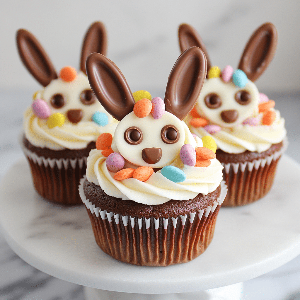 Reese’s Cup Easter Bunny Cupcakes