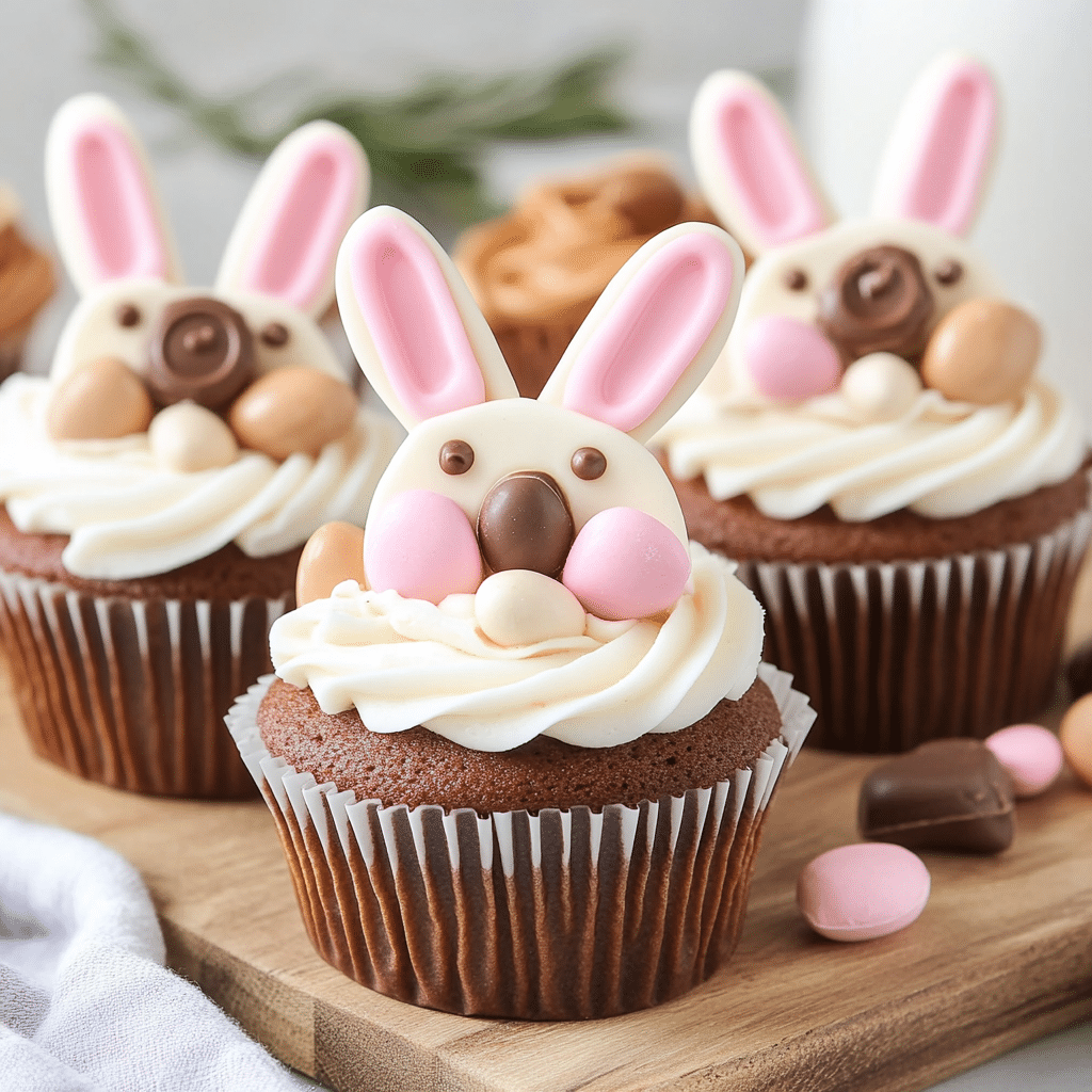 Reese’s Cup Easter Bunny Cupcakes