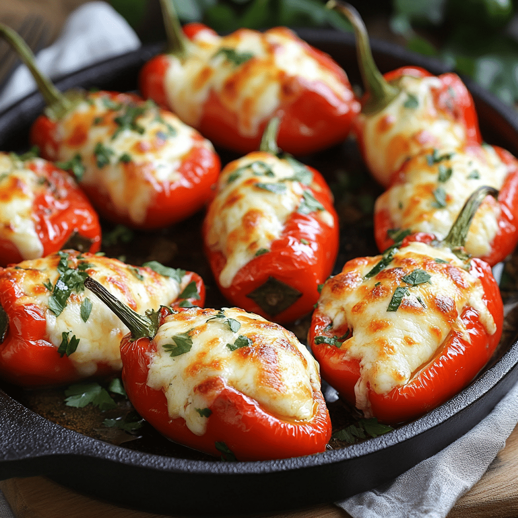 Cream Cheese Stuffed Piquante Peppers