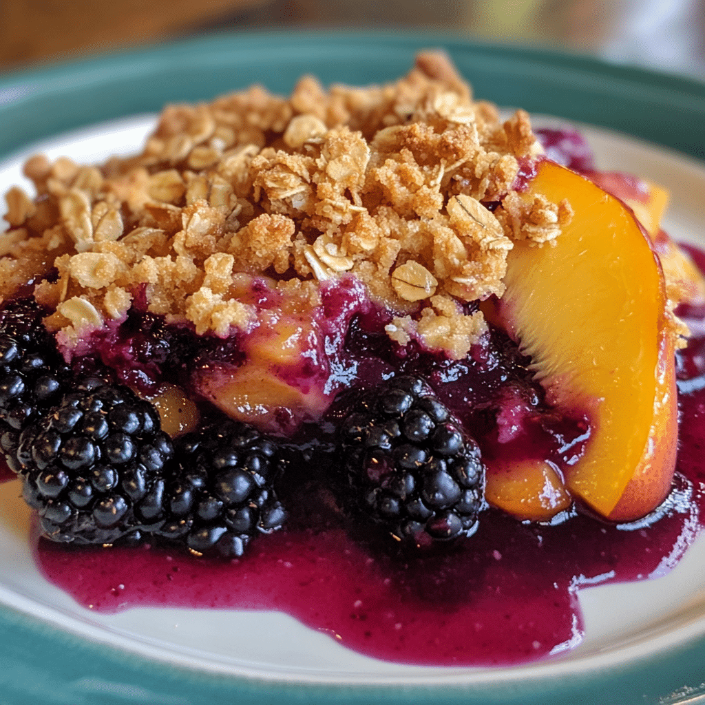 Blackberry Peach Crisp