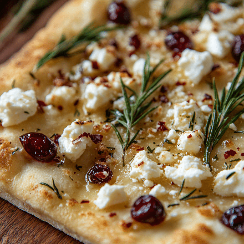 Cranberry Goat Cheese Flatbread