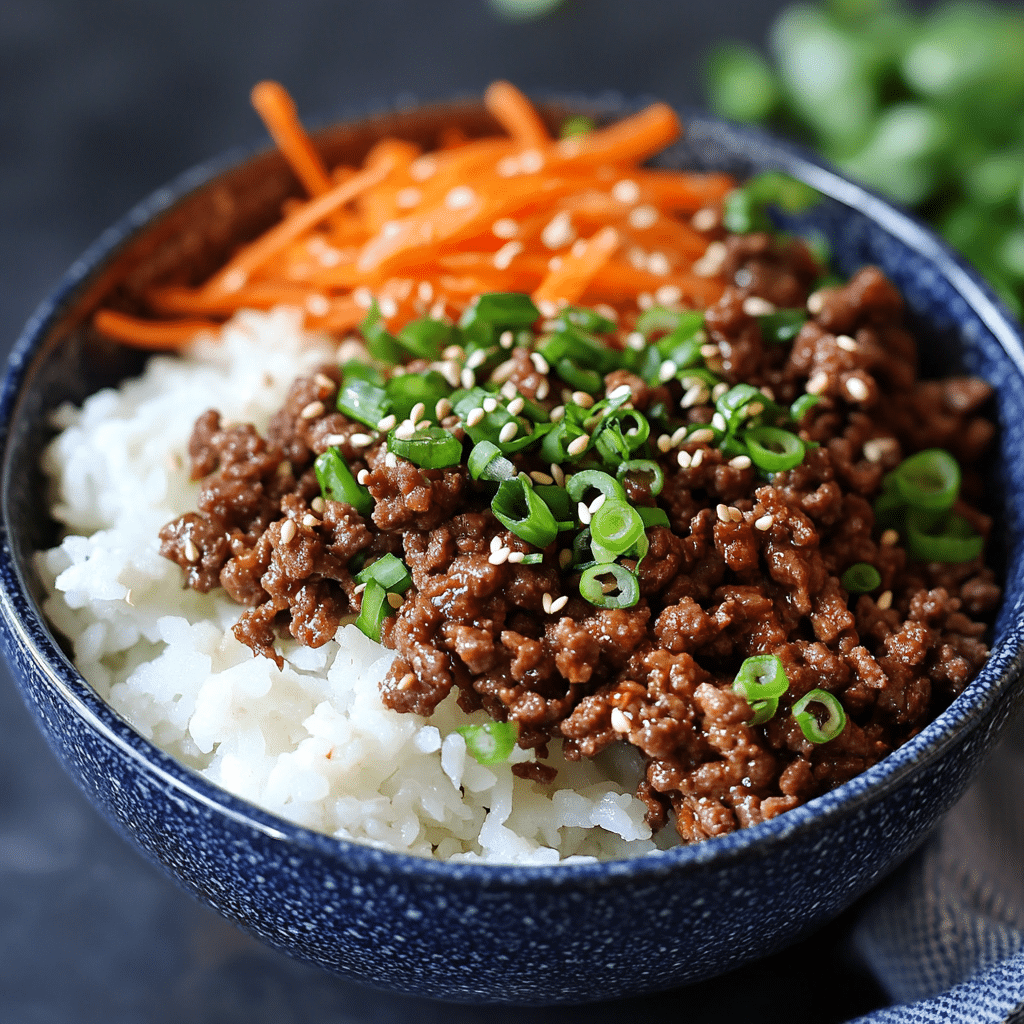 Korean Ground Beef Bowl