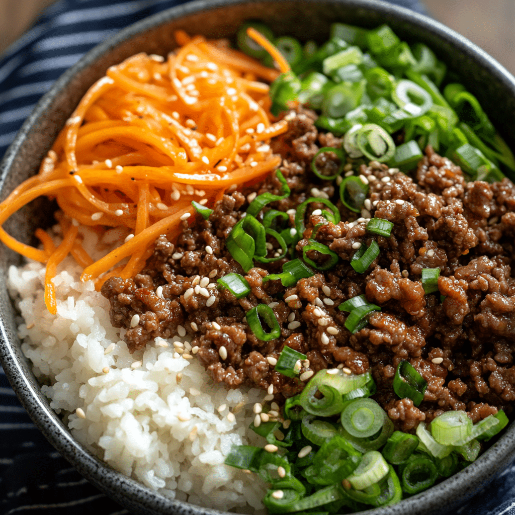 Korean Ground Beef Bowl