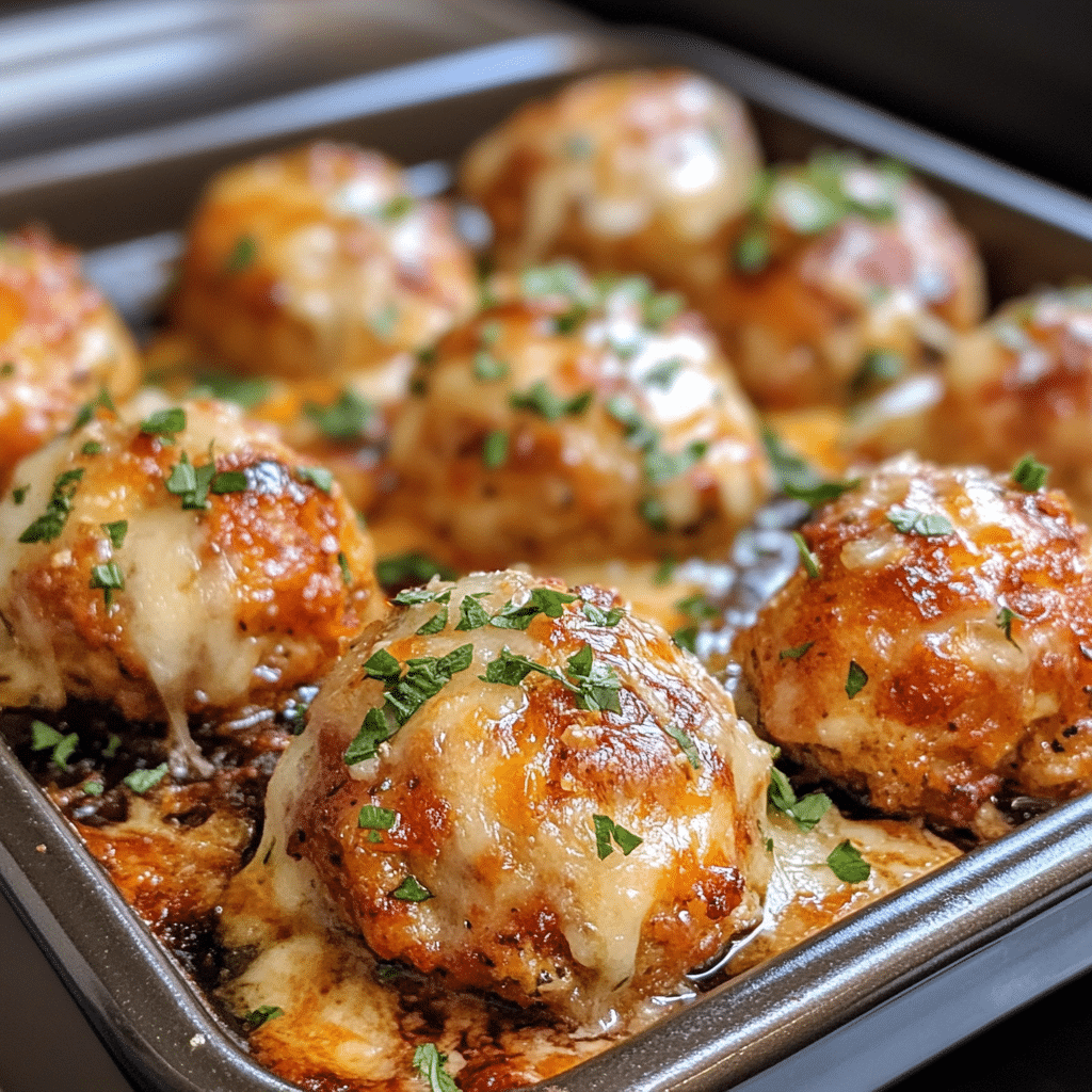 Blackstone Chicken Parmesan Meatballs