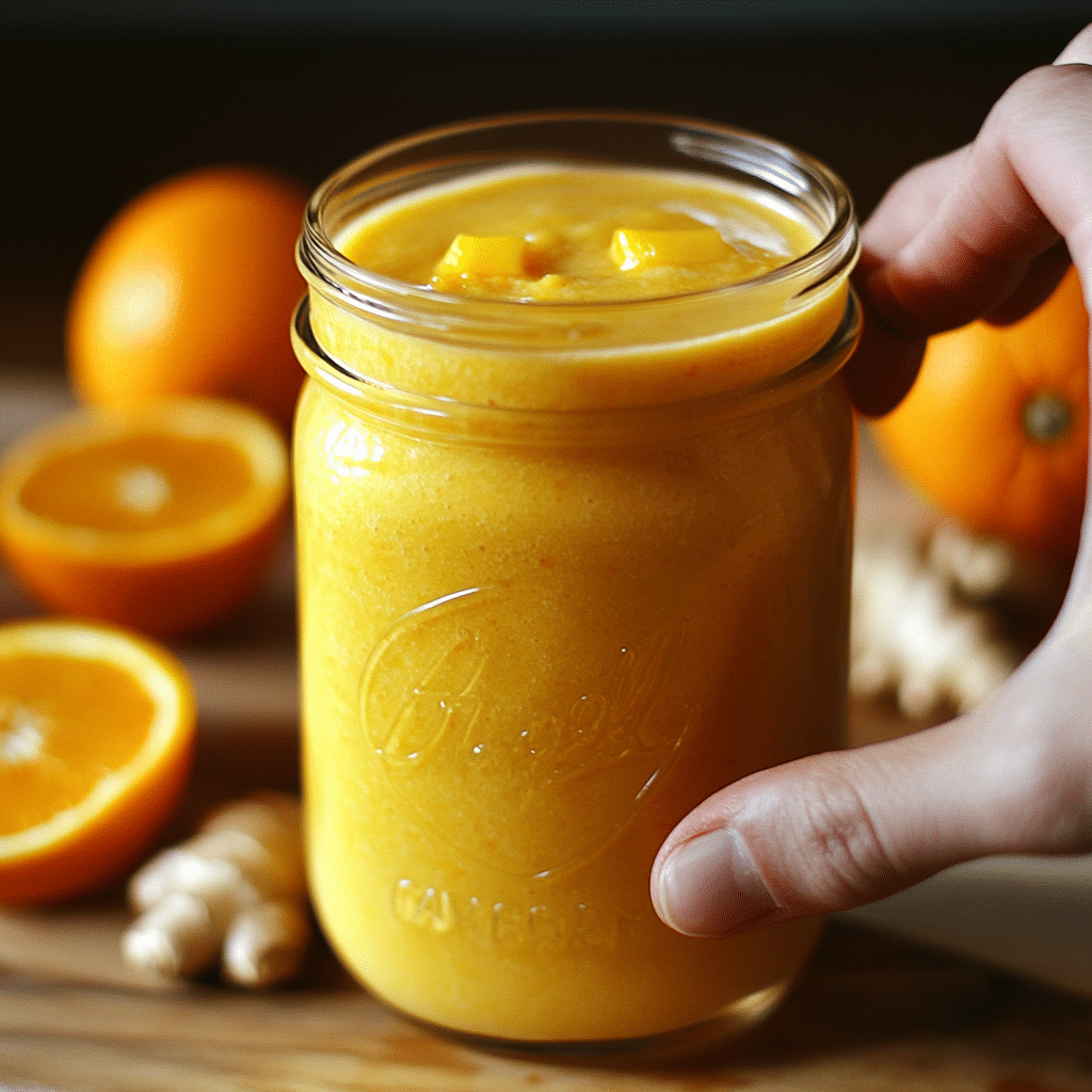 Orange Carrot Ginger Turmeric Juice