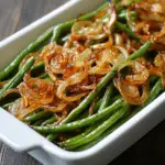 Roasted Green Beans with Caramelized Onions