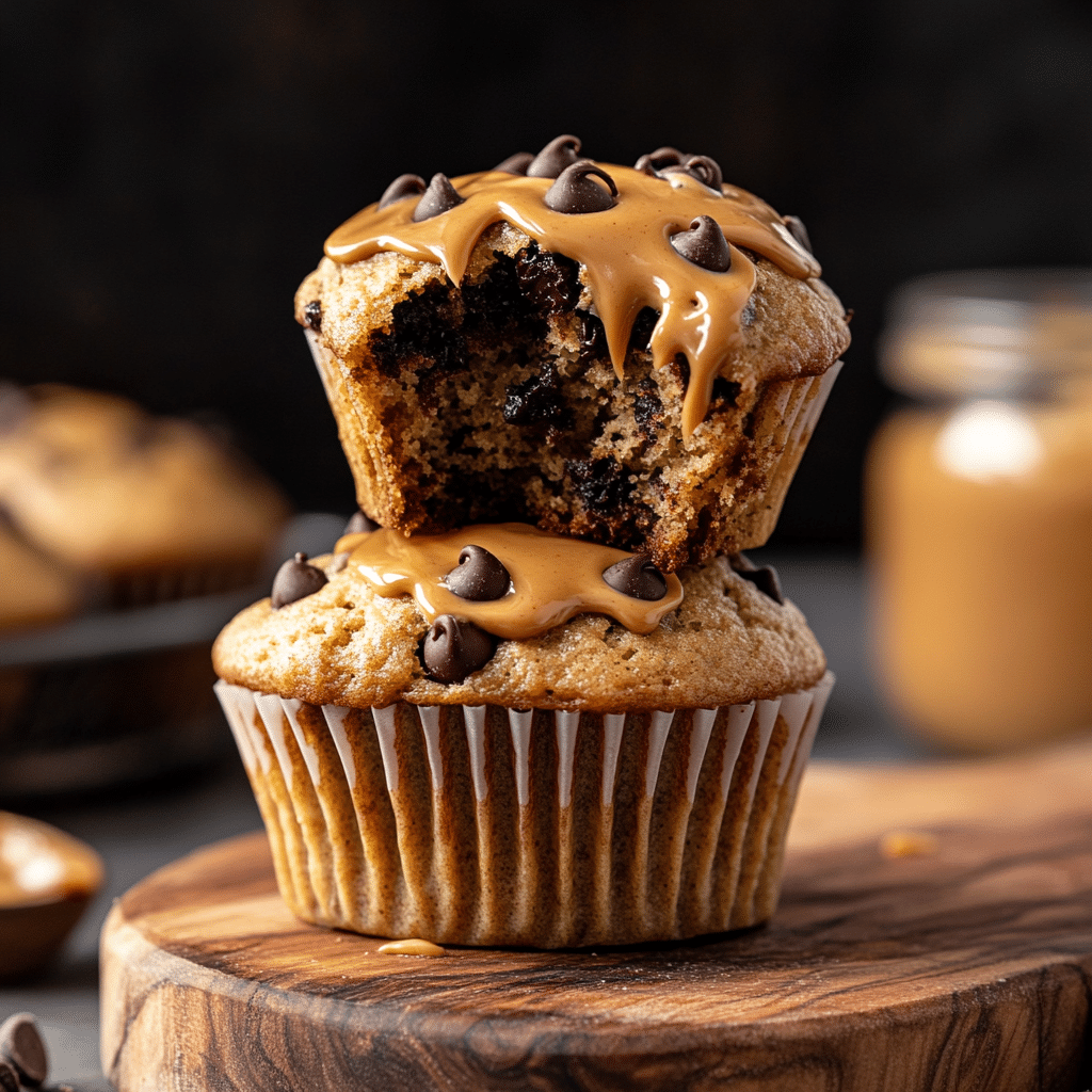 Peanut Butter Chocolate Chip Baked Oatmeal Cups