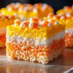 Candy Corn Rice Krispie Treats