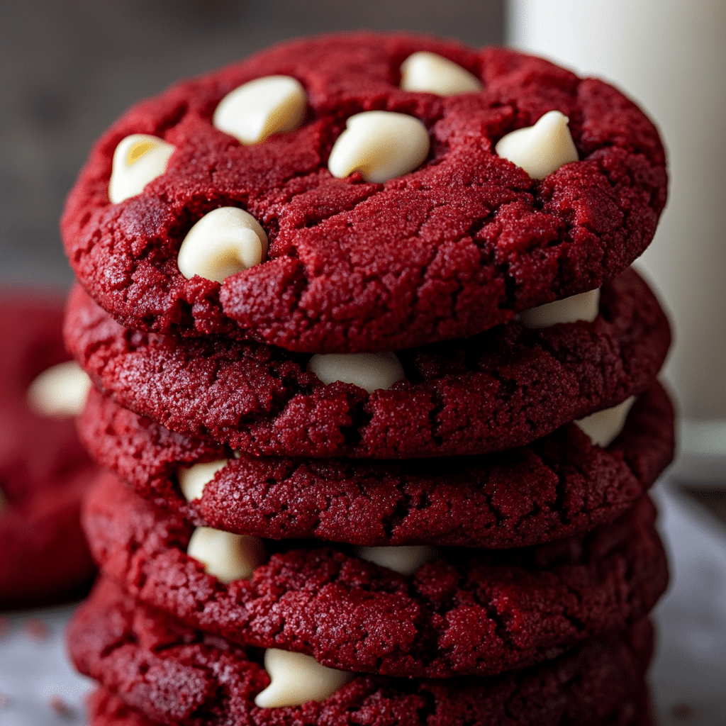 Red Velvet Cake Mix Cookies