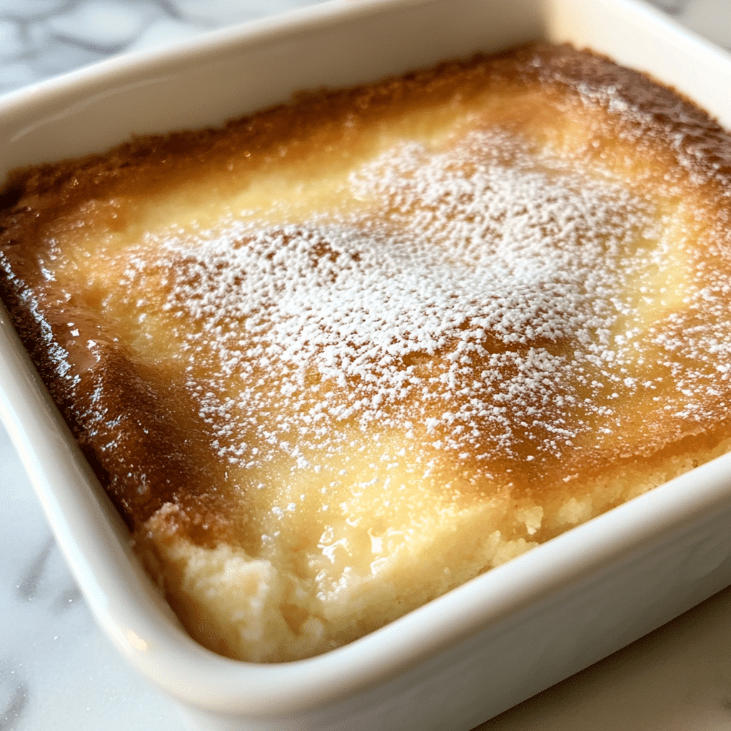 Gooey Butter Cake with Brown Butter