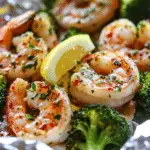 Baked Shrimp and Broccoli Foil Packs