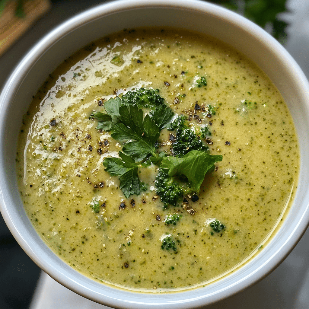 High Protein Broccoli Cheese Soup