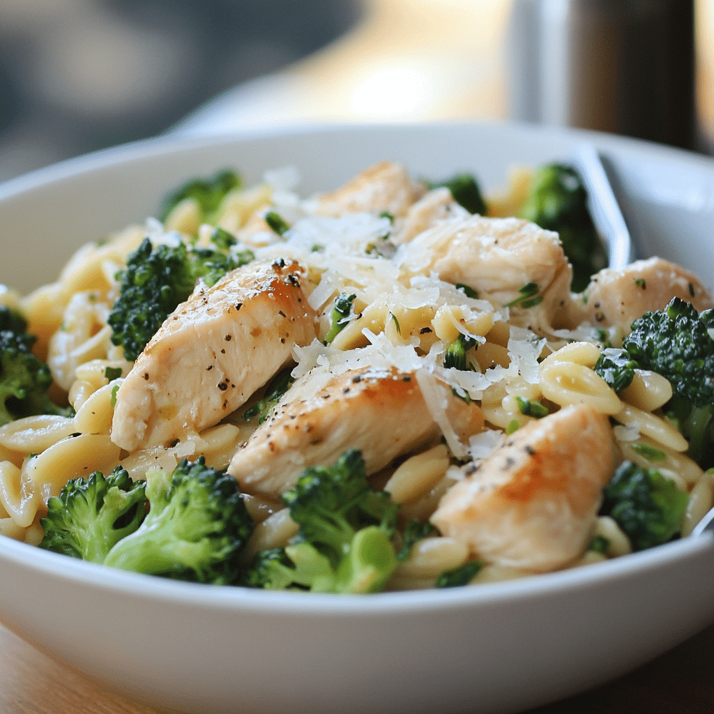 Chicken and Broccoli Orzo