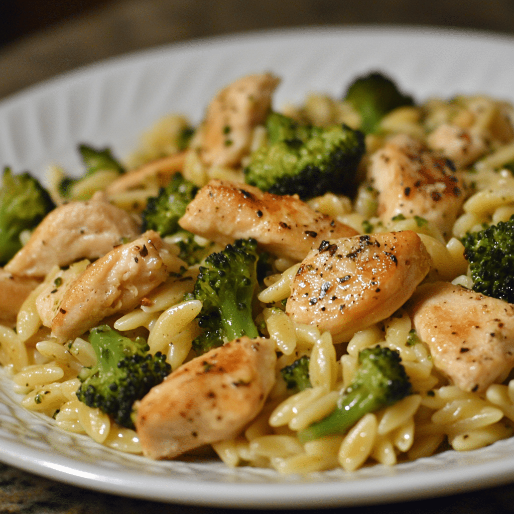 Chicken and Broccoli Orzo