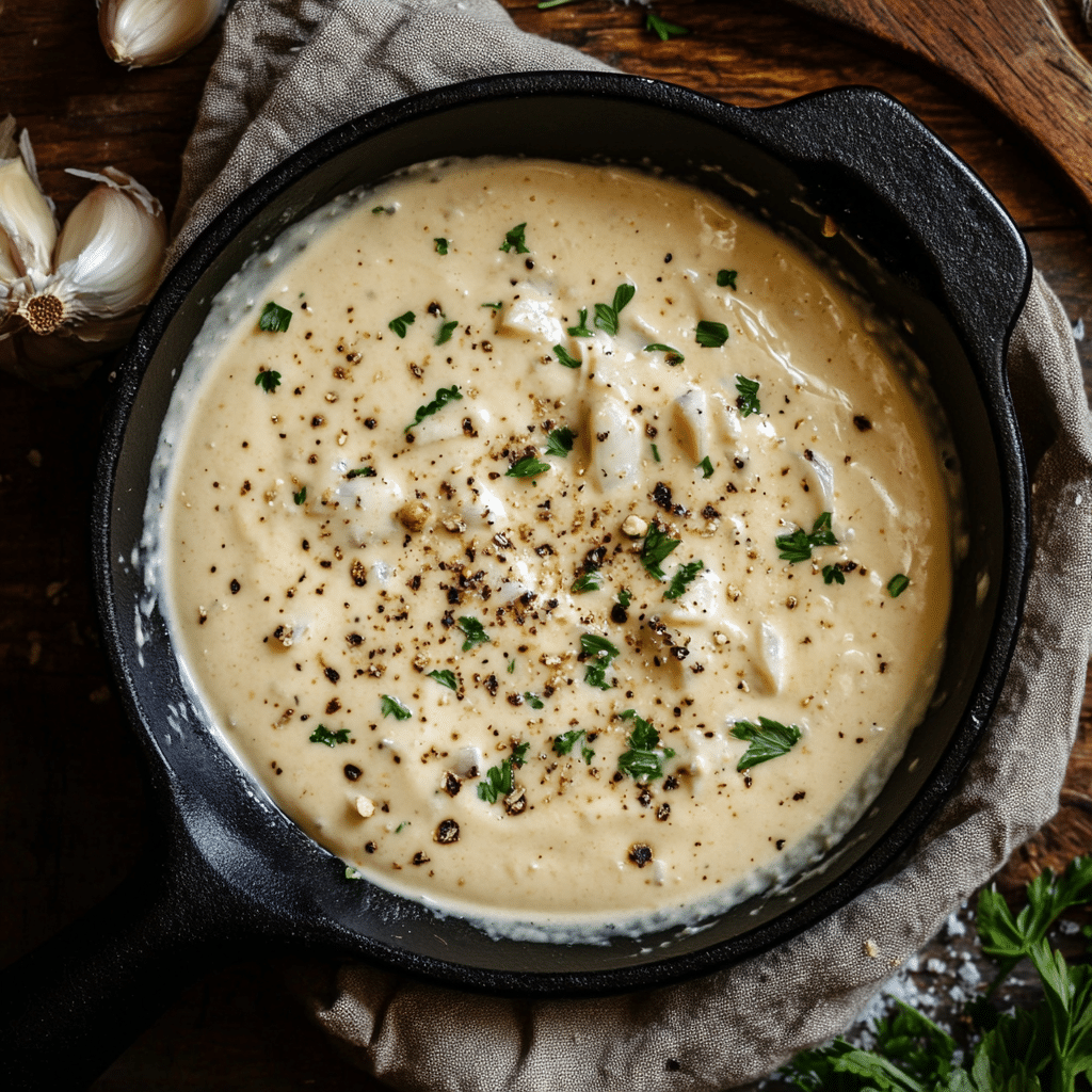 Roasted Garlic Cream Sauce