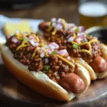 Traeger No-Bean Chili Dogs