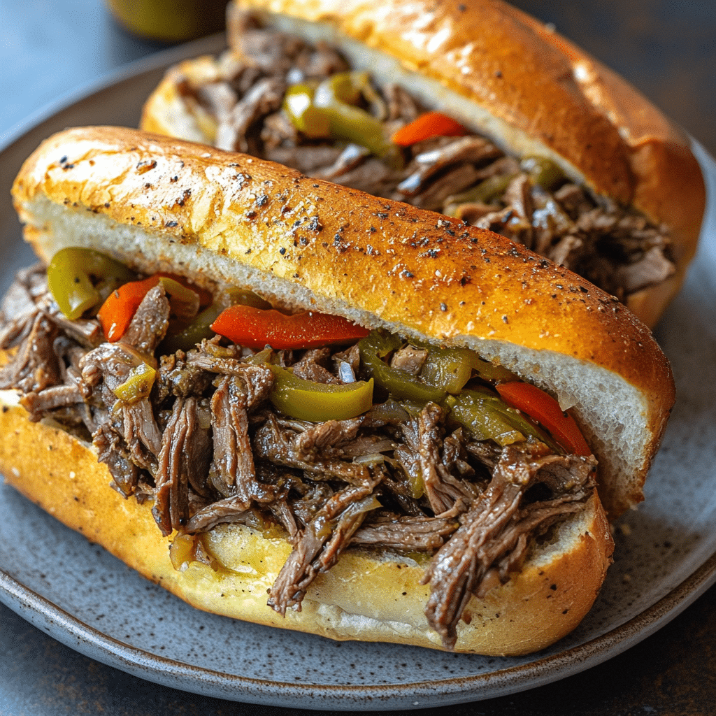 Traeger Italian Beef Sandwiches