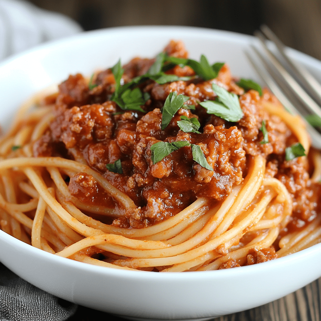 Spaghetti and Meat Sauce