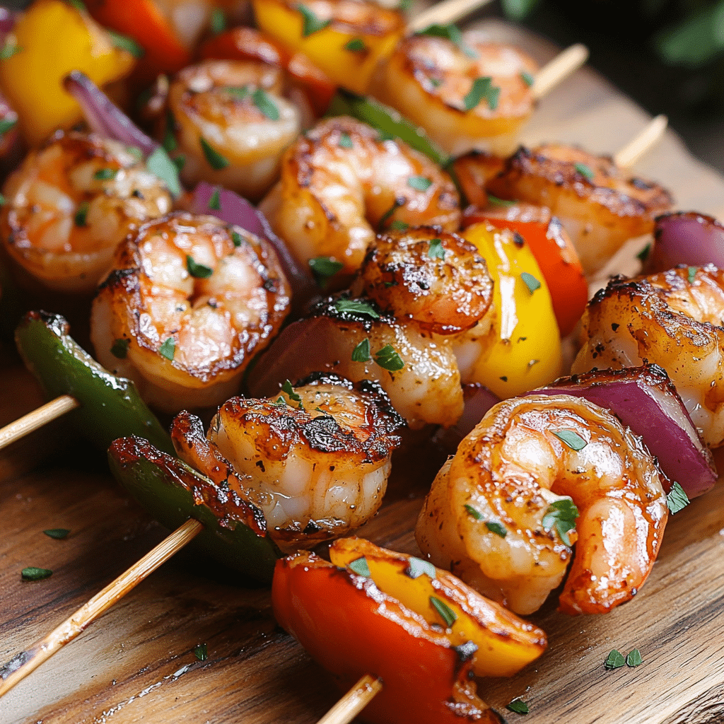 Griddle Shrimp Kabobs