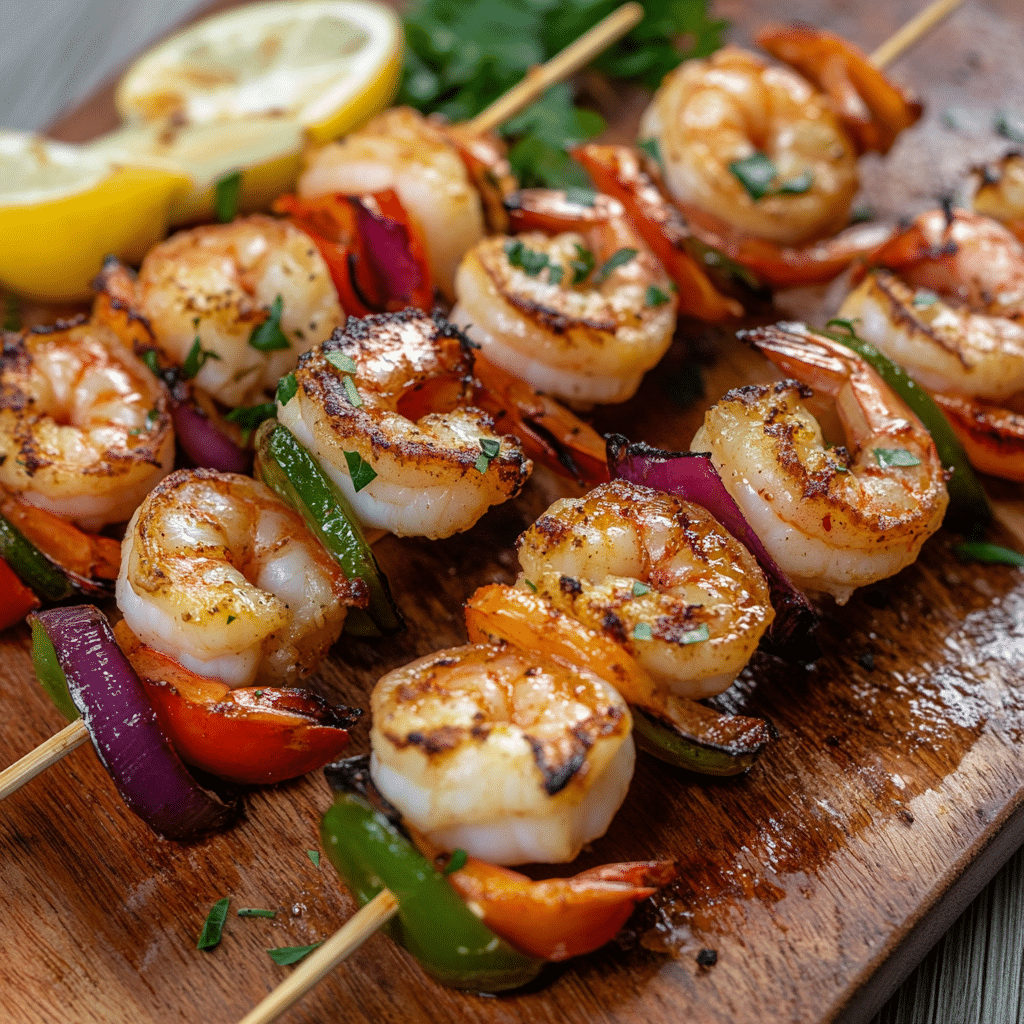 Griddle Shrimp Kabobs