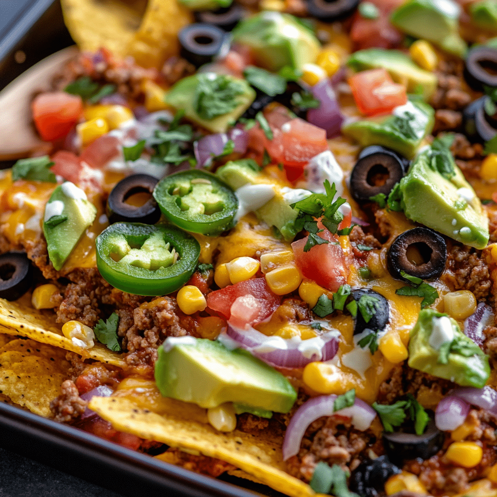 Loaded Sheet Pan Nachos