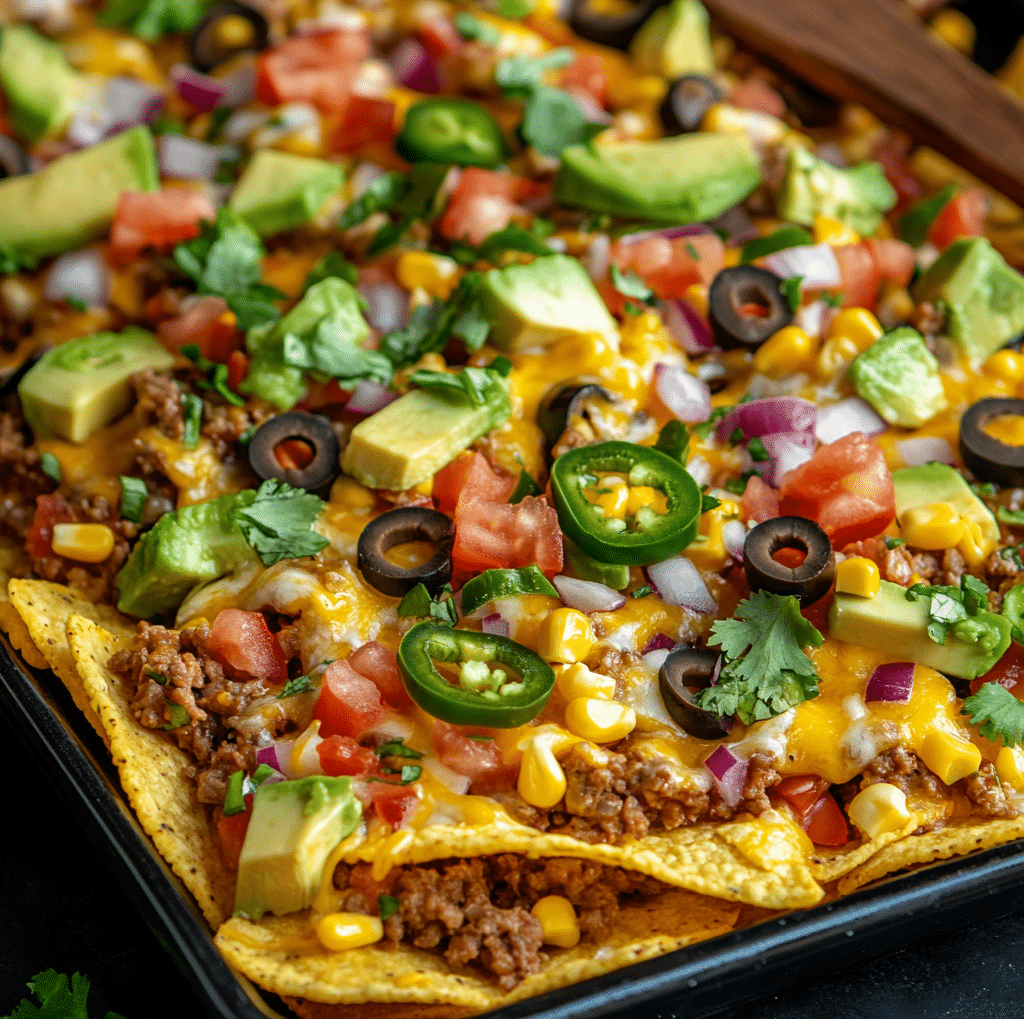 Loaded Sheet Pan Nachos