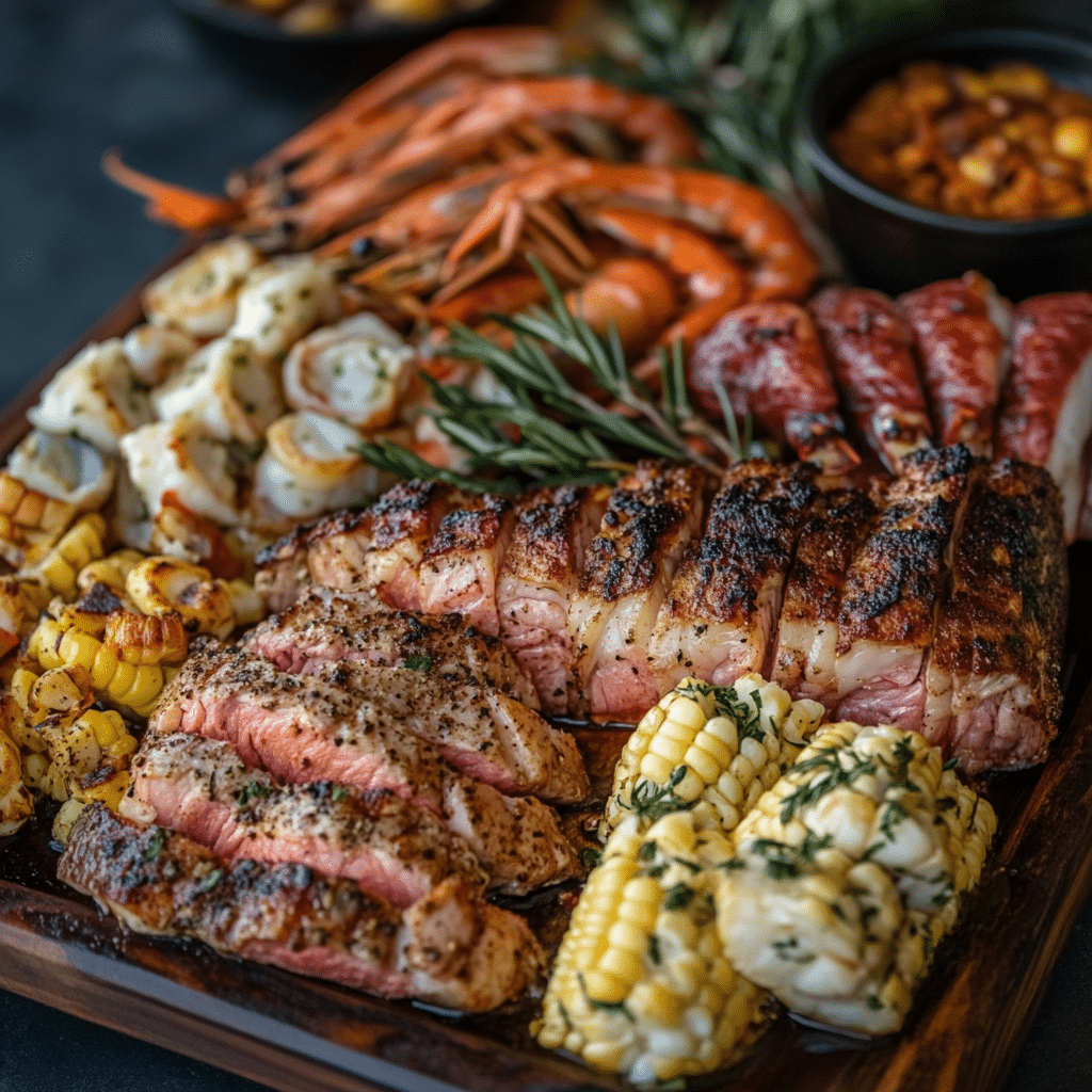 Traeger Surf and Turf Seafood Feast