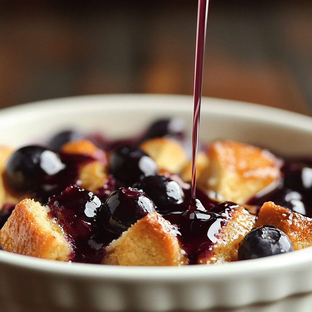 Blueberry & Cream Cheese French Toast Casserole