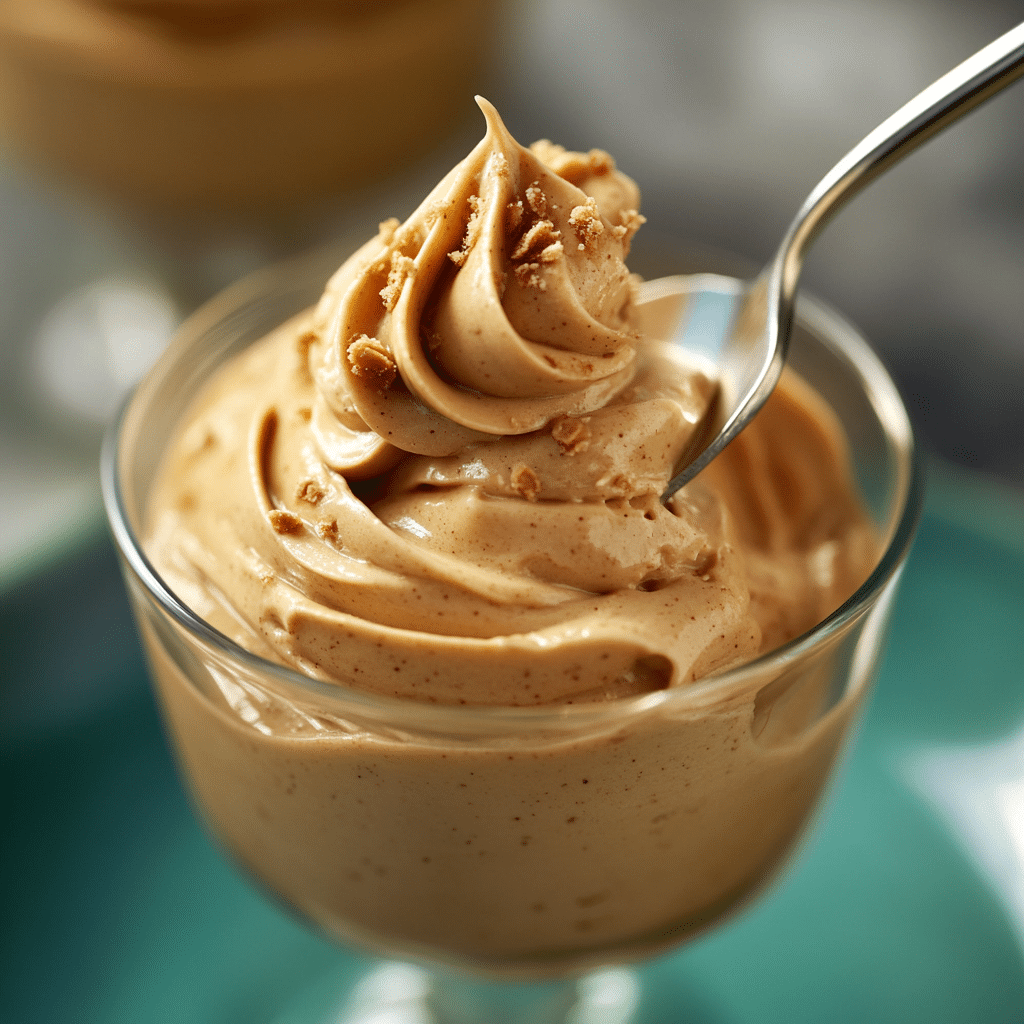 Peanut Butter Mousse with Crunchy Peanuts