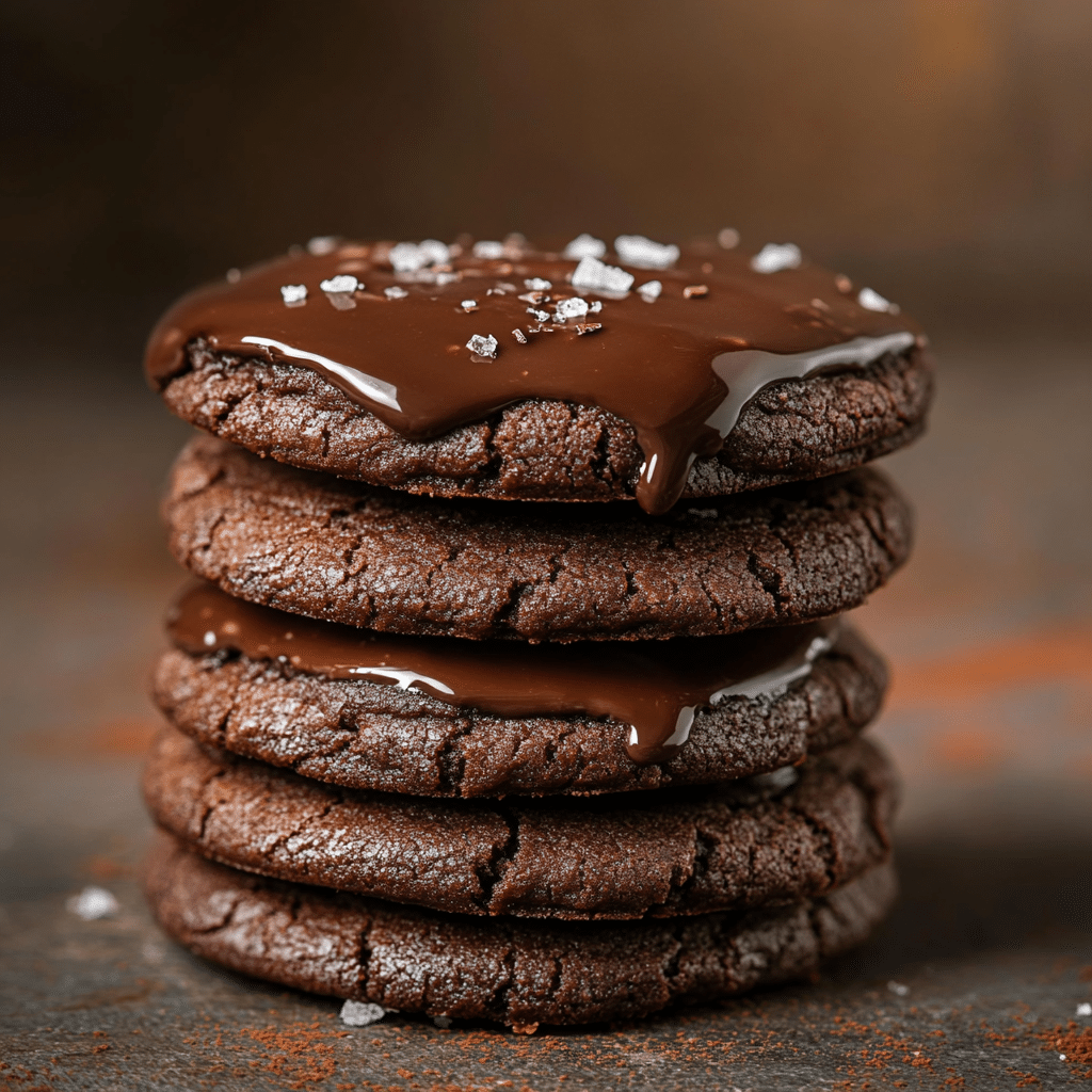 Dark Chocolate Brown Sugar Cookies