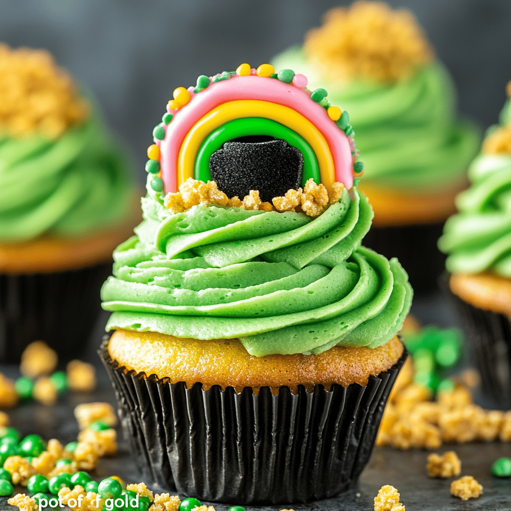 St. Patrick’s Day Rainbow Cupcakes