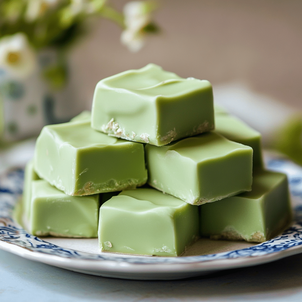 White Chocolate Mint Fudge