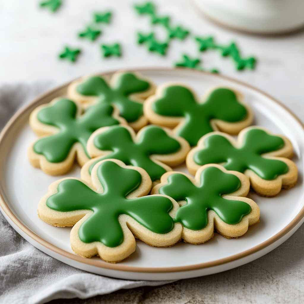 Shamrock Sugar Cookies