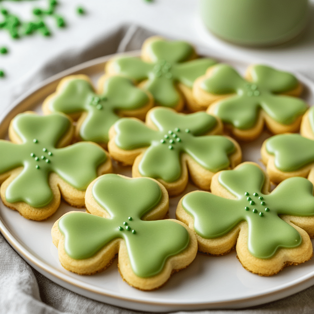 Shamrock Sugar Cookies