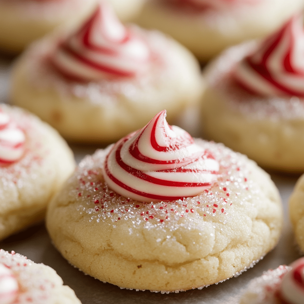 Triple White Chocolate Peppermint Blossoms