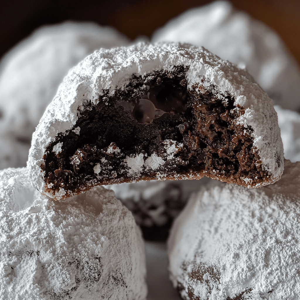 Chocolate Snowball Cookies