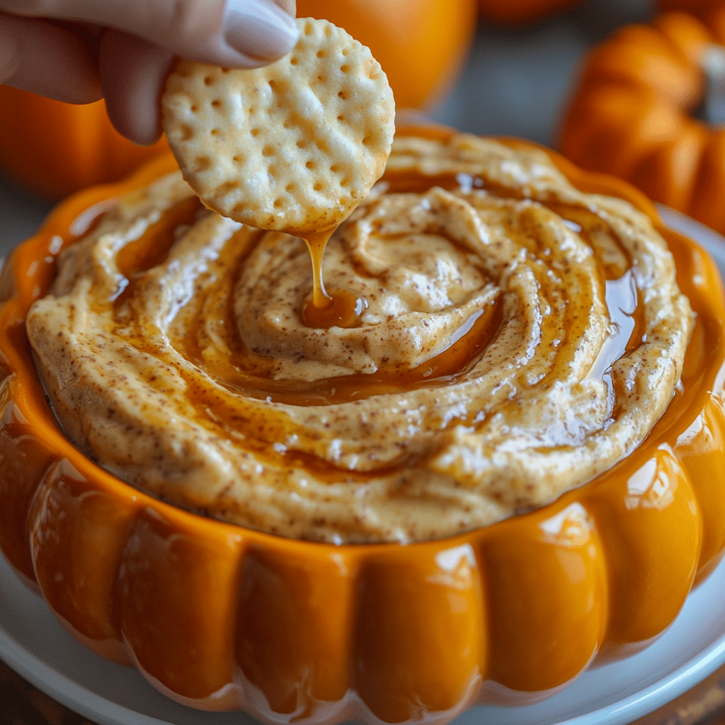 Easy Caramel Pumpkin Pie Cheesecake Dip