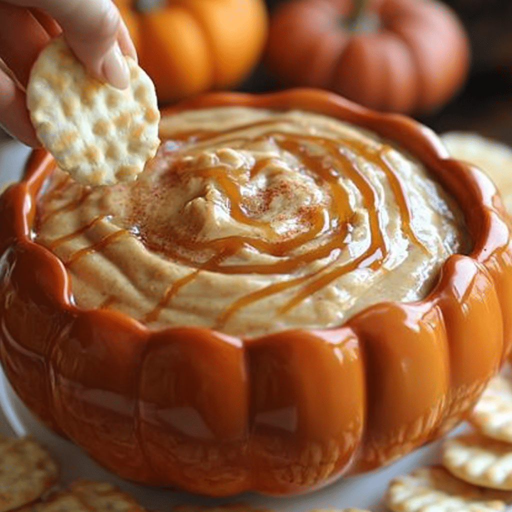 Easy Caramel Pumpkin Pie Cheesecake Dip