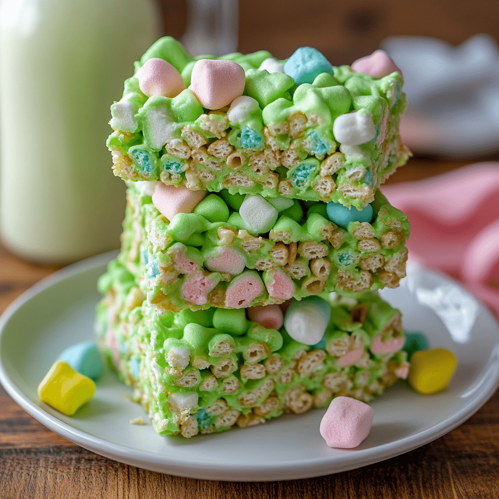 Lucky Charms Rice Krispie Treats