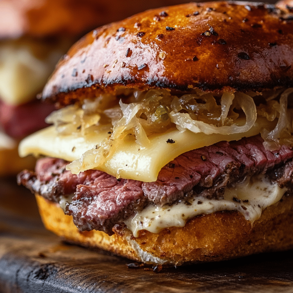 Baked Reuben Sliders