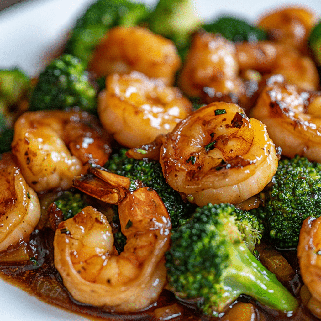 Honey Garlic Shrimp, Sausage, and Broccoli