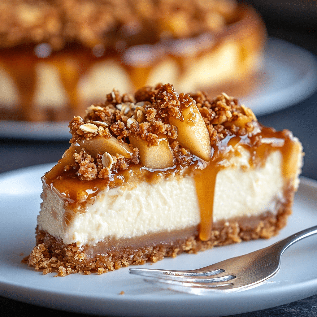 Apple Crisp Cheesecake