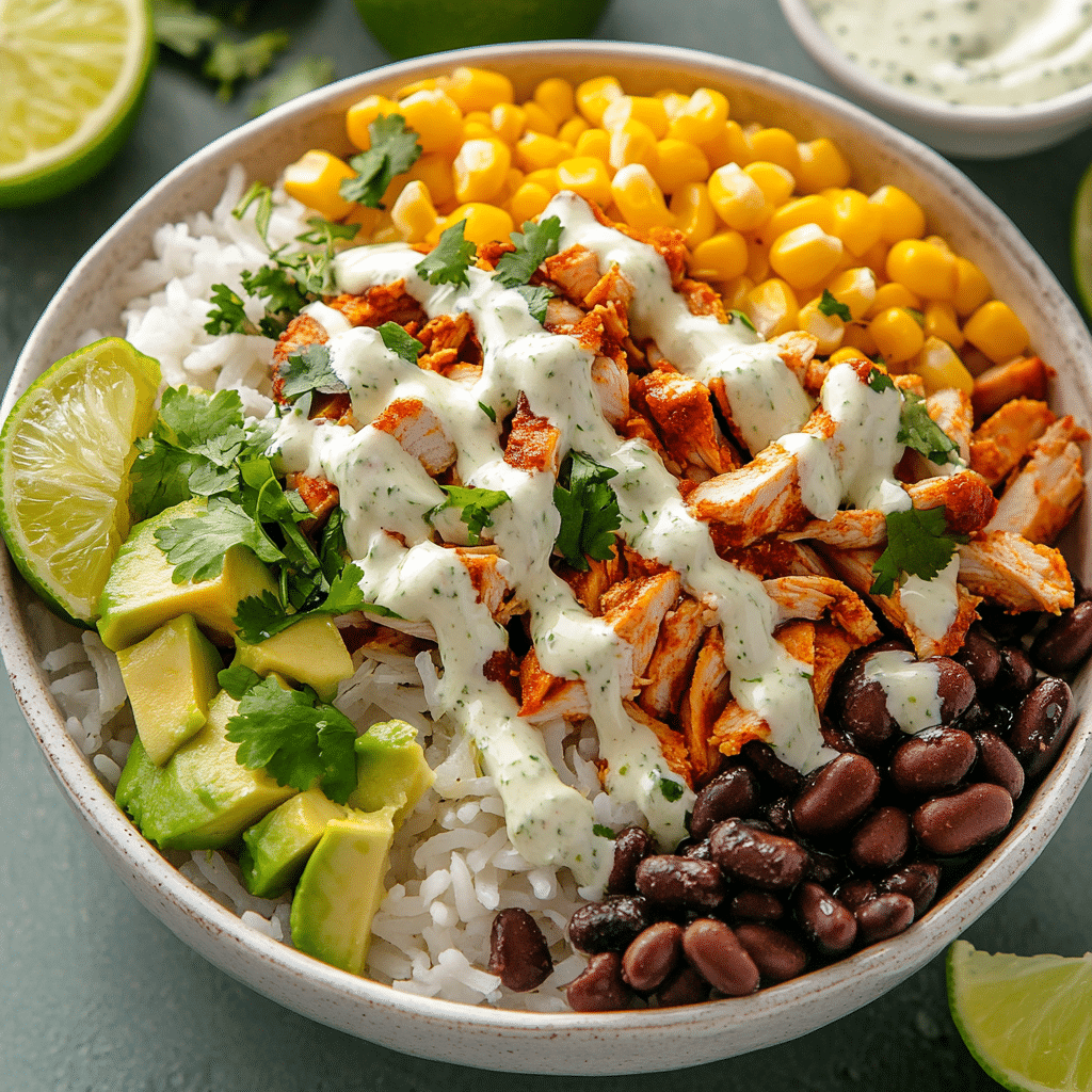 Slow Cooker Chicken Burrito Bowl