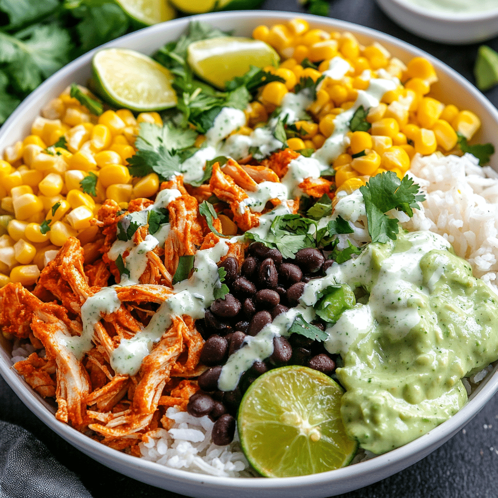 Slow Cooker Chicken Burrito Bowl