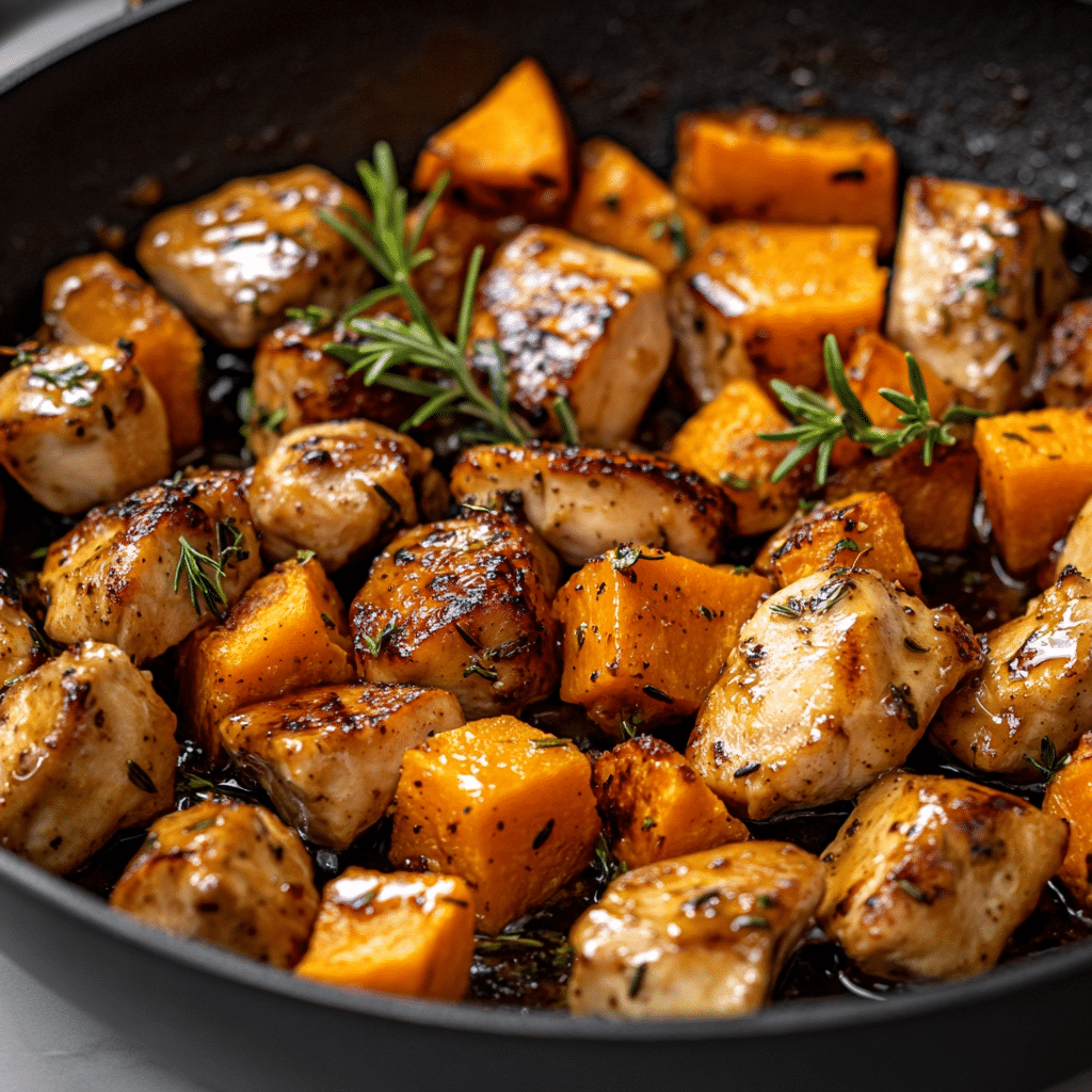 Chicken and Sweet Potato Skillet